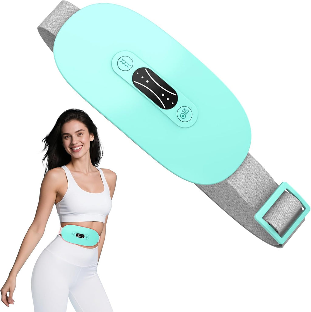 Portable Cordless Heating Pad,Period Cramps Gifts for Mom Blue