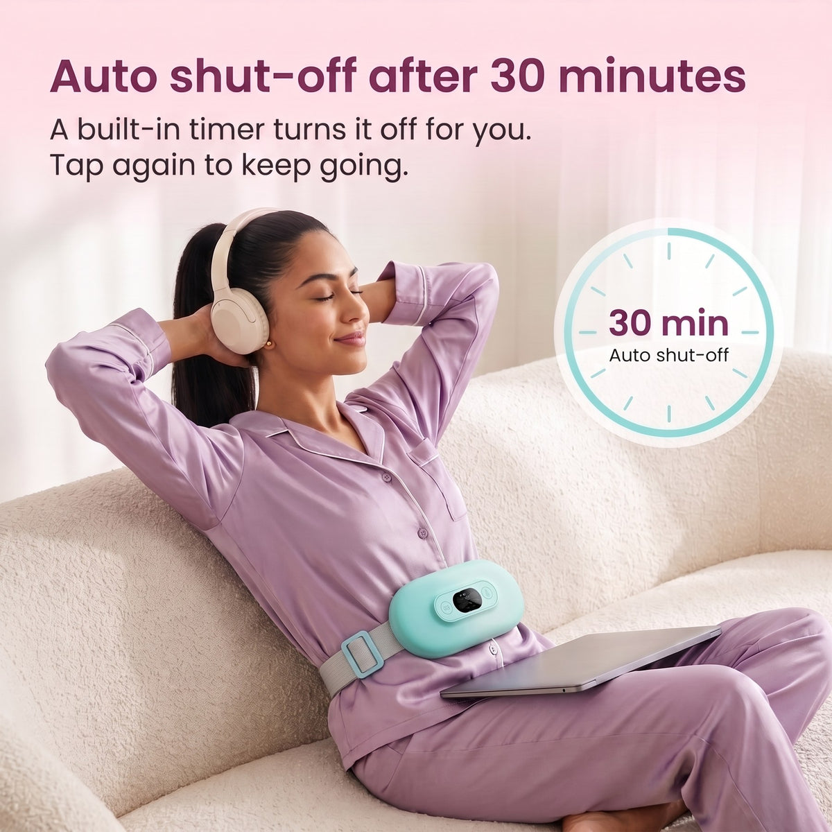 Auto shut-off after 30 minutes